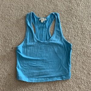 Blue crop top